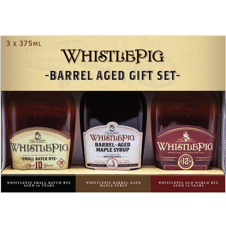 WhistlePig Barrel Aged Gift Set 3x375ml