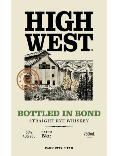 High West Bottled In Bond Straight Rye Whiskey
