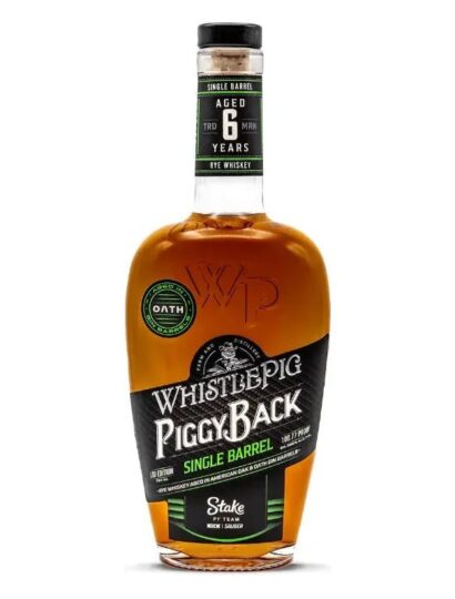 WhistlePig PiggyBack Rye: Stake F1® Team KICK Sauber Single Barrel 750mL