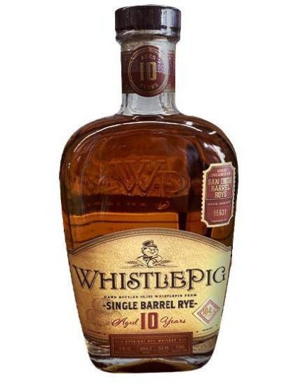 Whistlepig 10-year San Diego Barrel Boys Single Barrel Rye Whiskey 16-year #95631